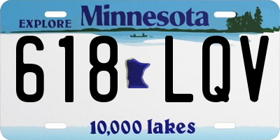 MN license plate 618LQV