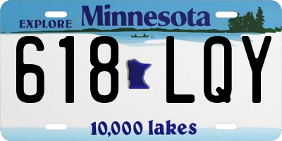 MN license plate 618LQY