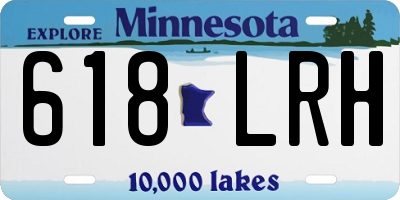 MN license plate 618LRH
