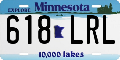 MN license plate 618LRL