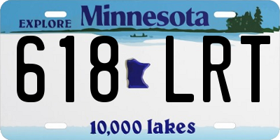 MN license plate 618LRT