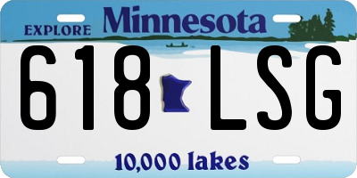 MN license plate 618LSG