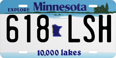 MN license plate 618LSH