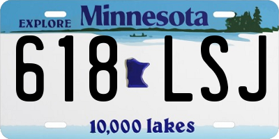 MN license plate 618LSJ