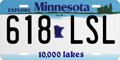MN license plate 618LSL