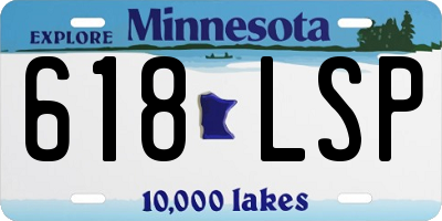 MN license plate 618LSP