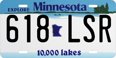 MN license plate 618LSR