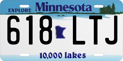 MN license plate 618LTJ
