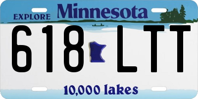MN license plate 618LTT