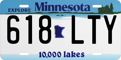 MN license plate 618LTY