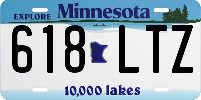 MN license plate 618LTZ