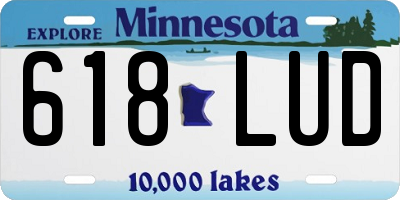 MN license plate 618LUD