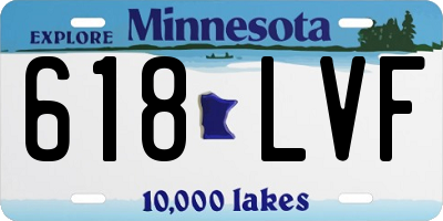 MN license plate 618LVF