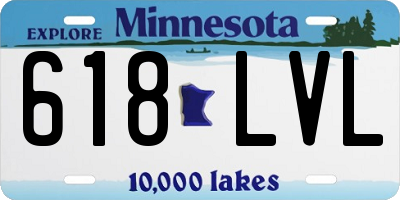 MN license plate 618LVL