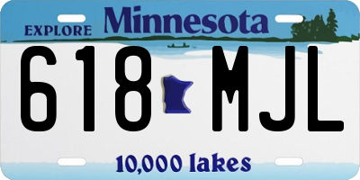 MN license plate 618MJL