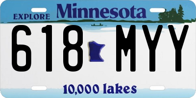 MN license plate 618MYY