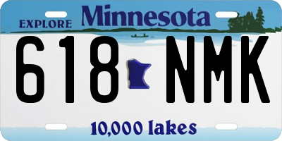 MN license plate 618NMK