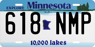 MN license plate 618NMP