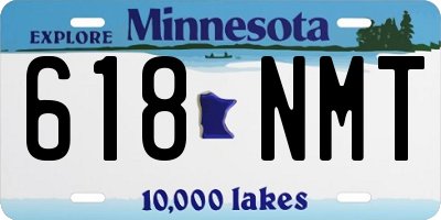 MN license plate 618NMT
