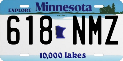 MN license plate 618NMZ