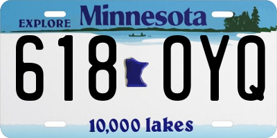 MN license plate 618OYQ