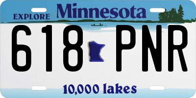 MN license plate 618PNR