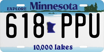 MN license plate 618PPU