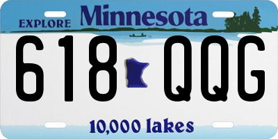 MN license plate 618QQG