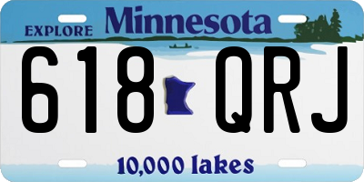 MN license plate 618QRJ