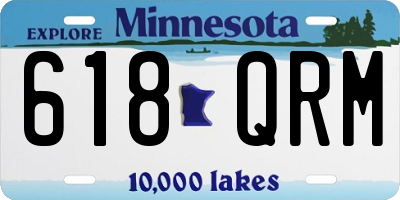 MN license plate 618QRM