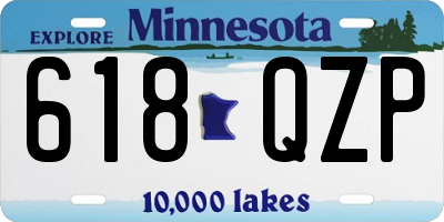 MN license plate 618QZP