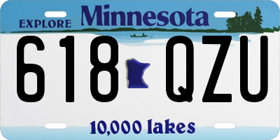 MN license plate 618QZU