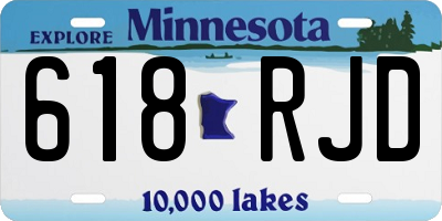 MN license plate 618RJD