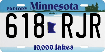 MN license plate 618RJR