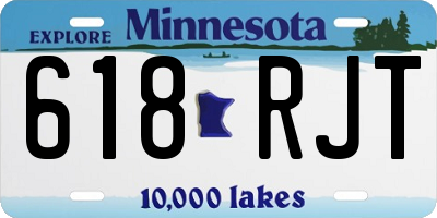 MN license plate 618RJT