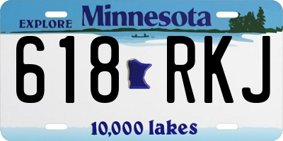 MN license plate 618RKJ