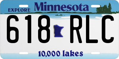 MN license plate 618RLC
