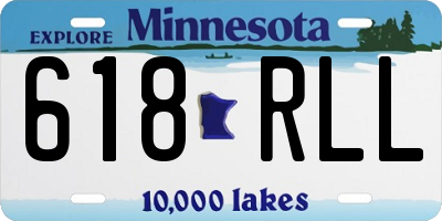 MN license plate 618RLL