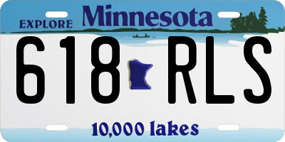 MN license plate 618RLS