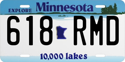 MN license plate 618RMD