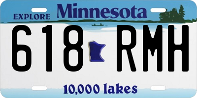 MN license plate 618RMH