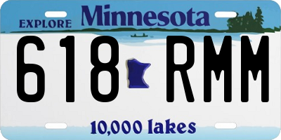MN license plate 618RMM
