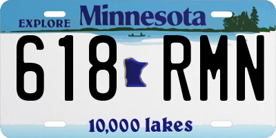 MN license plate 618RMN