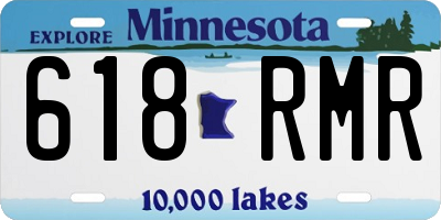 MN license plate 618RMR