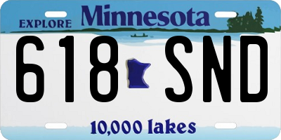 MN license plate 618SND