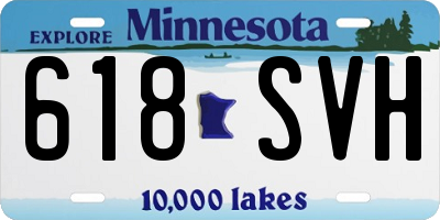 MN license plate 618SVH