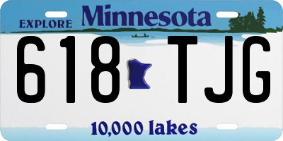 MN license plate 618TJG