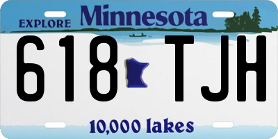 MN license plate 618TJH