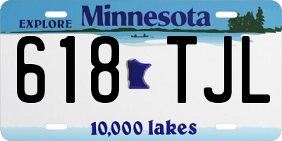 MN license plate 618TJL