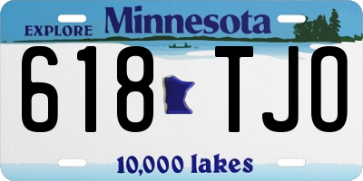 MN license plate 618TJO